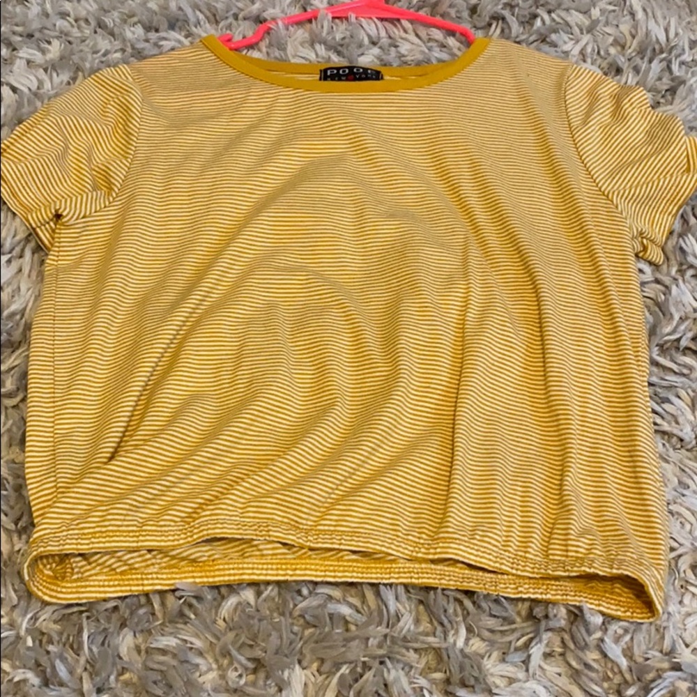 cropped tee with band